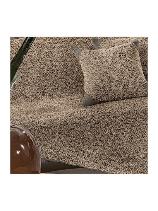 Guy Laroche Lama Ριχτάρι Πολυθρόνας Ζακάρ 170x150εκ. Taupe 1133086224011