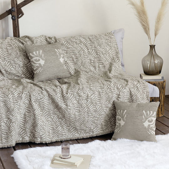 Nima Lebrand Ριχτάρι Διθέσιου Καναπέ Chenille 180x240εκ. Taupe 34495