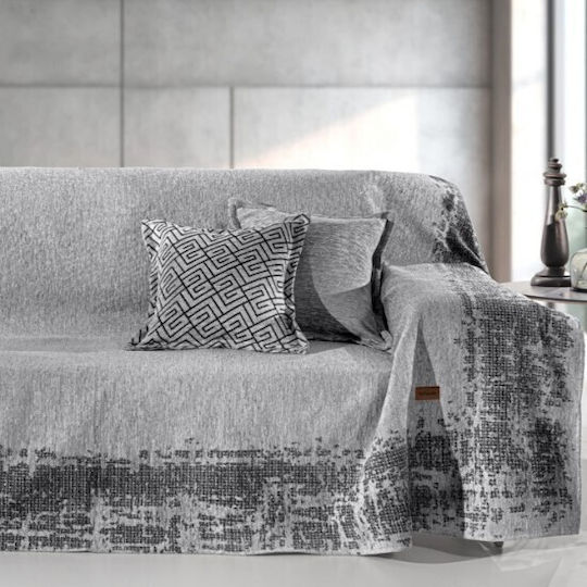 Guy Laroche Four-Seater Sofa Throw Perth 180x350cm Silver