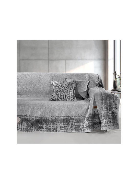 Guy Laroche Four-Seater Sofa Throw Perth 180x350cm Silver