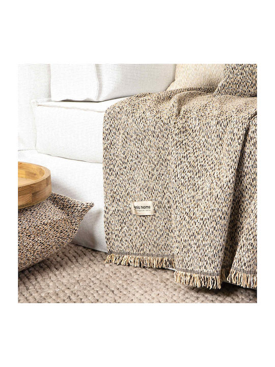 Aslanis Home Saos Ριχτάρι Διθέσιου Καναπέ 180x250εκ. Καφέ 723761
