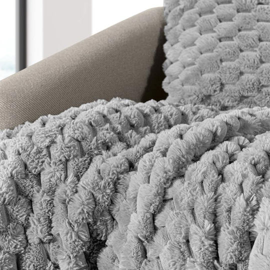 Guy Laroche Elixir Фотьойл Throw Космат 120x160см Сив