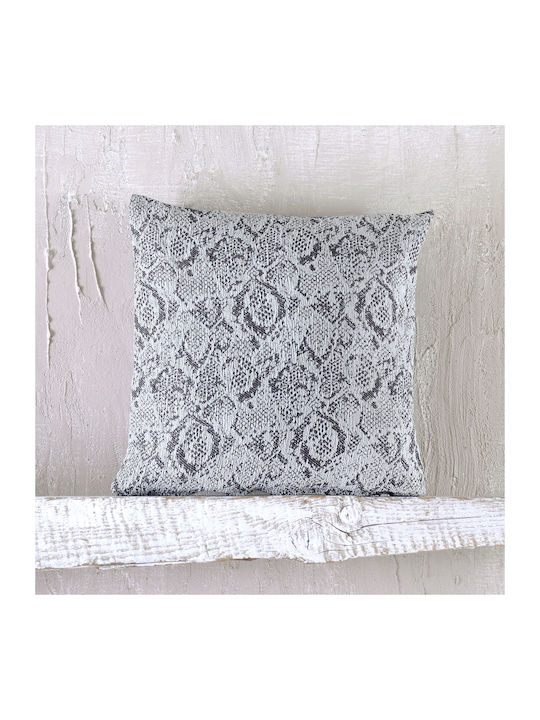 Rythmos Snake Ριχτάρι Πολυθρόνας Chenille 180x160εκ. Γκρί 117-191-2726