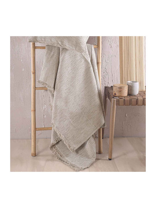 Rythmos Simplin Ριχτάρι Πολυθρόνας Chenille 180x160εκ. Μπεζ