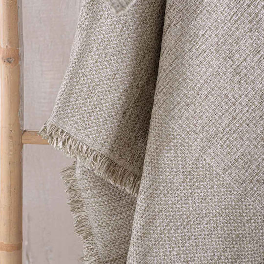 Rythmos Simplin Armchair Throw Chenille 180x160cm Beige
