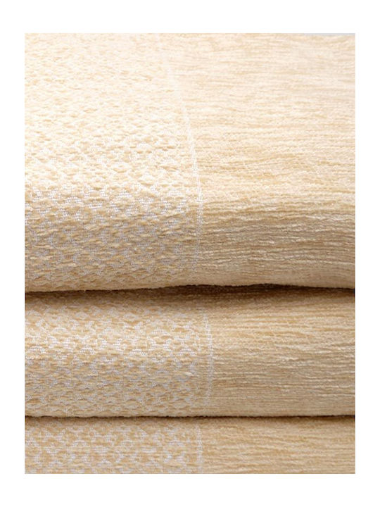 Sunshine Σετ Ριχτάρια 3τμχ Chenille Ecru