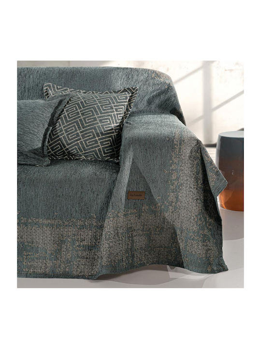 Guy Laroche Perth Ριχτάρι Πολυθρόνας Chenille 180x150εκ. Petrol