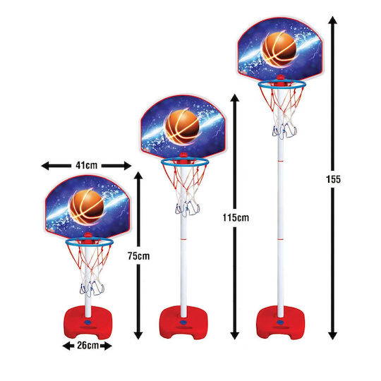 Indoor & Outdoor Basketball Hoop with Stand & Ball