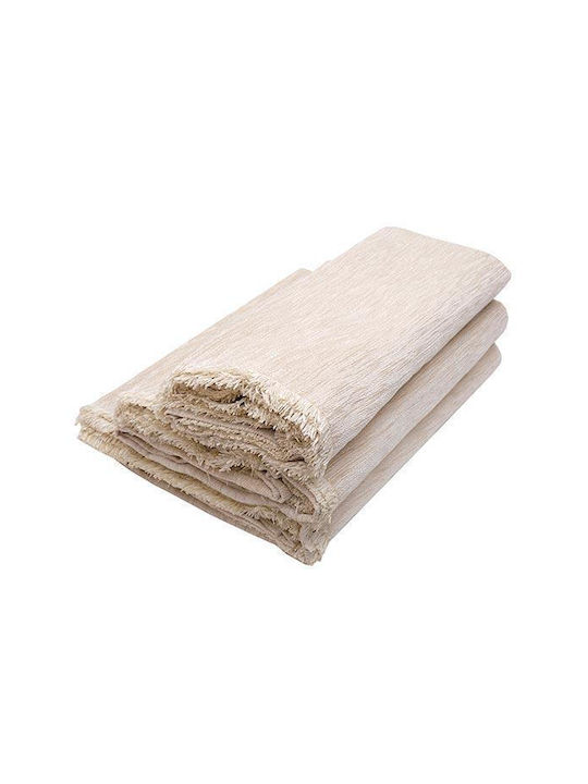 Sunshine Ριχτάρι Πολυθρόνας Chenille 240x180εκ. Εκρού
