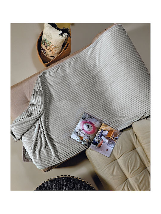 Kentia Sergio Ριχτάρι Πολυθρόνας Fleece 130x180εκ. 22 Grey