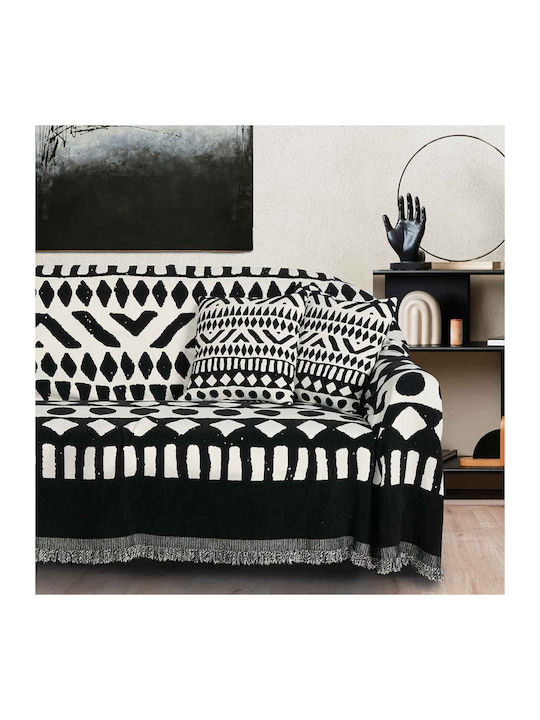 Das Home 0277 Ριχτάρι Διθέσιου Καναπέ Chenille 180x250εκ. Λευκό 420618250277