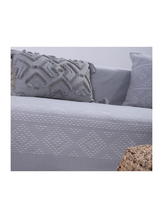 Nef-Nef Homeware Quantum Sofa Throws 2 Seater 180x250cm Gray