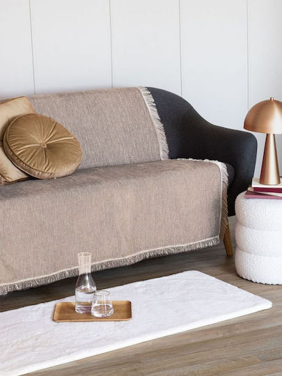 Palamaiki Tuna Ριχτάρι Διθέσιου Καναπέ Chenille 180x250εκ. Moka