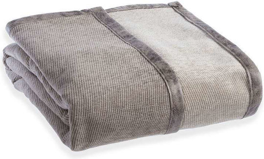 Nef-Nef Homeware New Tanger Ριχτάρι Τριθέσιου Καναπέ Δύο 'Οψεων Chenille 180x300εκ. L.grey/ecru