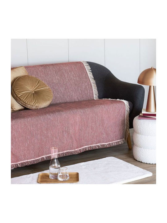 Palamaiki Tuna Ριχτάρι Διθέσιου Καναπέ Chenille 180x250εκ. Pink