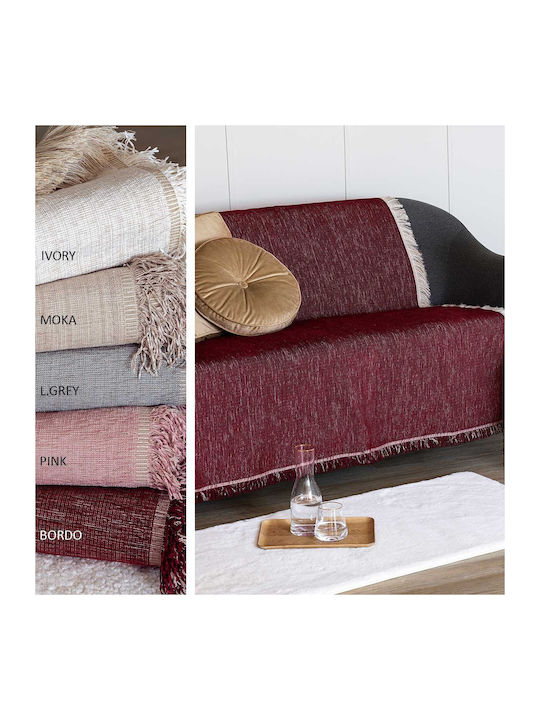 Palamaiki Tuna Ριχτάρι Διθέσιου Καναπέ Chenille 180x250εκ. Pink