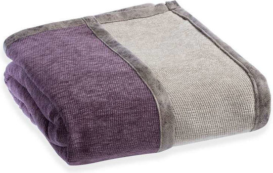 Nef-Nef Homeware New Tanger Ριχτάρι Τριθέσιου Καναπέ Δύο 'Οψεων Chenille 180x300εκ. L.grey/ecru