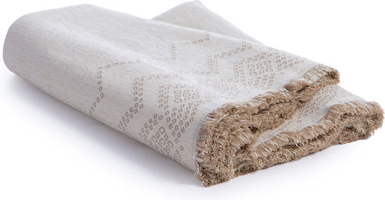 Nef-Nef Homeware Typhoon Ριχτάρι Πολυθρόνας Ζακάρ 170x180εκ. Ecru