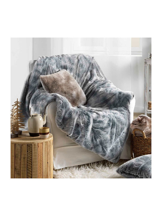 Douceur d'Intérieur Antartic Ριχτάρι Πολυθρόνας Γούνινο 180x220εκ. Grey