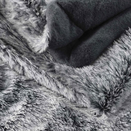 Douceur d'Intérieur Antartic Покривка За Фотьойл Космата 180x220см Сива