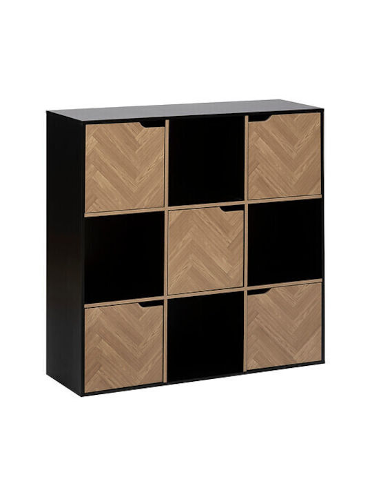 Bibliotecă Simply Smart Neagră 100.5x32x100.5 cm