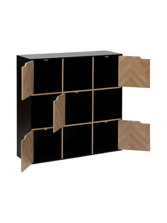 Bibliotecă Simply Smart Neagră 100.5x32x100.5 cm