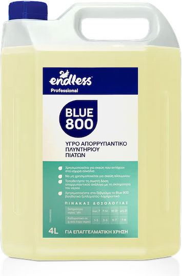 Endless 800 Commercial Dishwasher Liquid Detergent 4lt