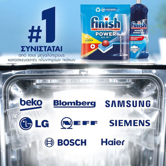 Finish All in One Max 85 Dishwasher Pods Λεμόνι