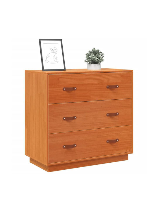 Comoda pentru Dormitor din Lemn Masiv Maro 80x40x75buc