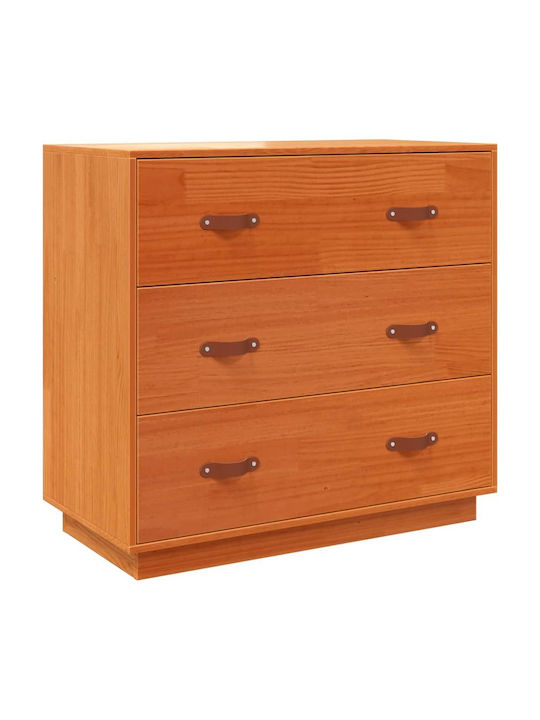 Comoda pentru Dormitor din Lemn Masiv Maro 80x40x75buc