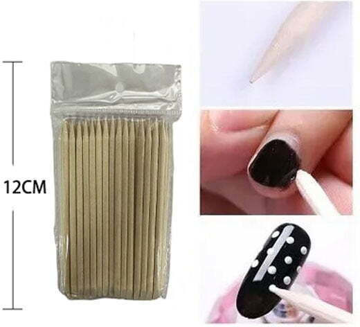 Nail Cuticle Sticks & Pushers 50pcs Nail Pusher 79012