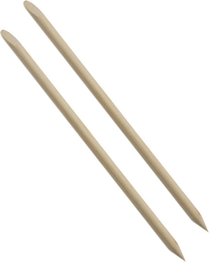 Eurostil Wooden Cuticle Pusher for Cuticles 100pcs 12mm Pollié