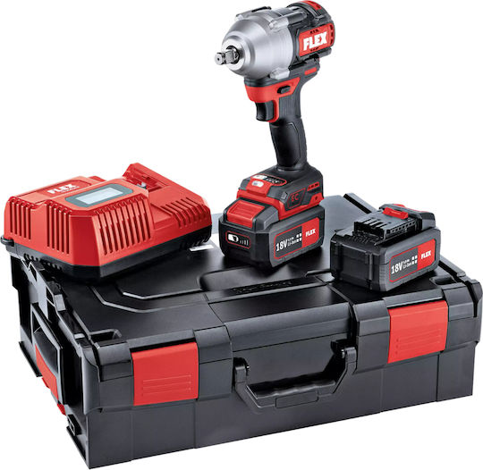 Flex 530233 Μπουλονόκλειδο Μπαταρίας 18V 2x5Ah με Υποδοχή 1/2"
