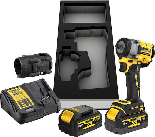 DEWALT DCF923P2G Μπουλονόκλειδο Μπαταρίας 18V 2x5Ah με Υποδοχή 3/8"