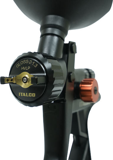 Italco Gloss 2 Πιστόλι Βαφής Αέρος LVMP Άνω Δοχείου 1.3mm