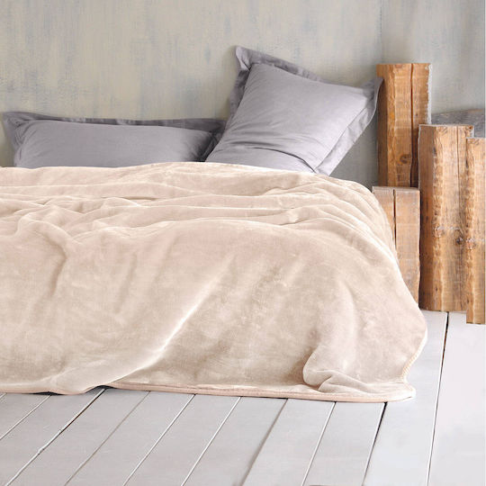 Rythmos Velour Super-Queen 220x240cm Crem