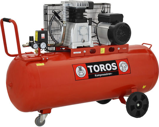 Toros DH-30150/10 Μονοφασικό Κομπρεσέρ Αέρος με Ισχύ 3hp και Αεροφυλάκιο 150lt