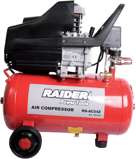Raider RD-AC04Z Single-Phase Air Compressor with Power 2hp and Air Chamber 24lt