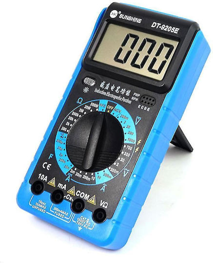 Sunshine Digitales Multimeter mit Summer mit AC / DC / Temperaturmessung DT-9205E