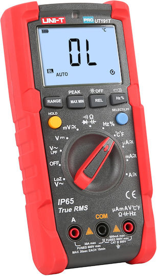 Uni-T Digitales Multimeter Wahre Effektivwert mit AC / DC / Widerstand / Kapazität / Temperaturmessung UT191T