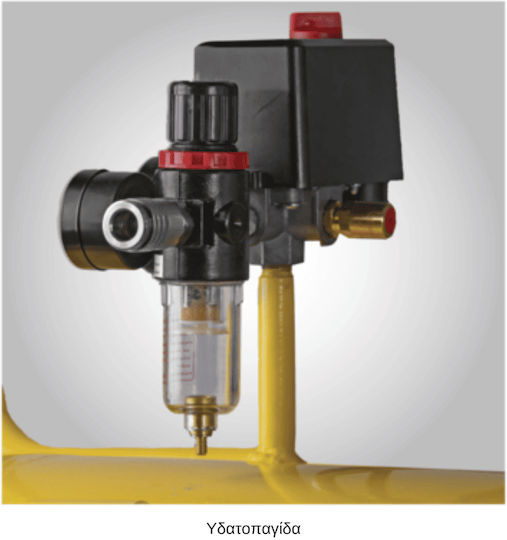 FFG Ffgroup Acb 150/4mc Pro Еднофазен Въздушен компресор 97дБ с Мощност 4к.с и Резервоар 150лт 46590