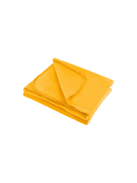 Teesa Κουβέρτα Fleece Καναπέ 130x150εκ. Yellow