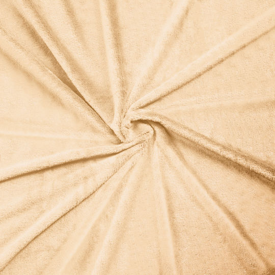 Teesa Pătură Dublă Polar Fleece 200x220 cm Cream