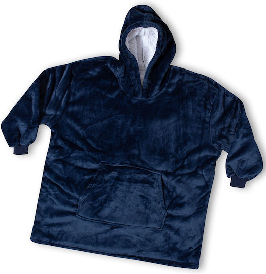 Silk Fashion Κουβέρτα με Μανίκια Blue Silk Fashion Κουβέρτα με Μανίκια Blue
