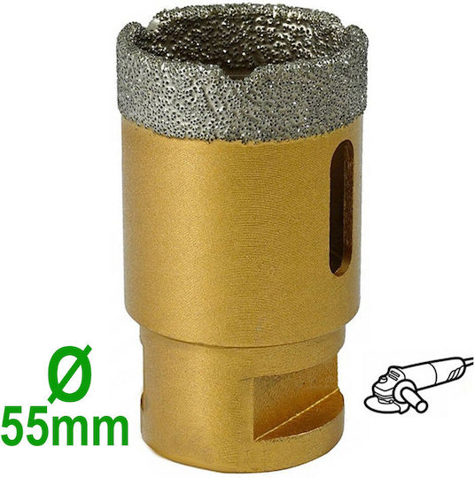 Pasco Διαμαντοκορώνα Υγρής/Ξηρής Κοπής με Διάμετρο 55mm για Μπετό, Πλακάκι και Πλαστικό 200gr
