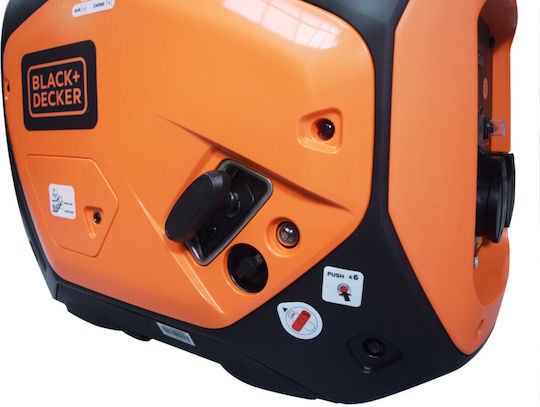 Black & Decker Silent Generator Suitcase Inverter Gasoline Four-stroke with Handle and Maximum Power 2.2kVA