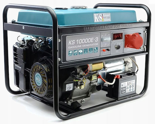 Könner & Söhnen KS ATS Trifazică Generator Benzină (în patru timpi) Patru timpi cu Autostart și Putere Maximă 9kVA