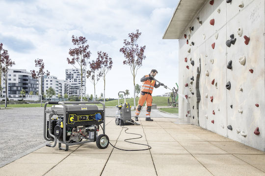 Karcher PGG 6/1 Generators Benzin mit Kickstart, Rädern und maximaler Leistung 6.3kVA