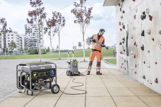 Karcher PGG 6/1 Generators Benzin mit Kickstart, Rädern und maximaler Leistung 6.3kVA