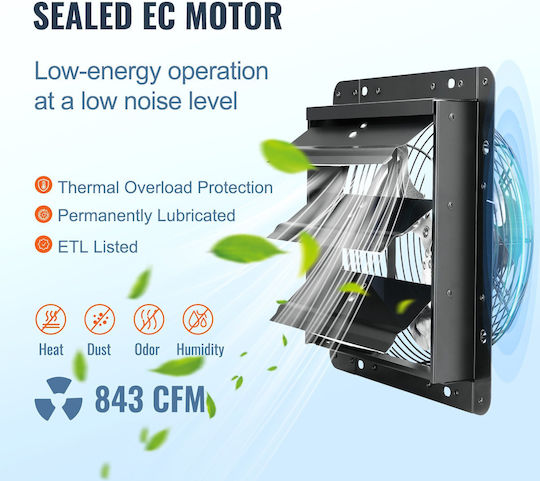 Vevor W 1400 Industrial Wall Ventilator 254mm